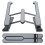 Adjustable Foldable Laptop Riser 11.17in Multi-Position Notebook Holder Black 10