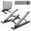 Adjustable Foldable Laptop Riser 11.17in Multi-Position Notebook Holder Black 11