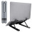 Adjustable Foldable Laptop Riser 11.17in Multi-Position Notebook Holder Black 14