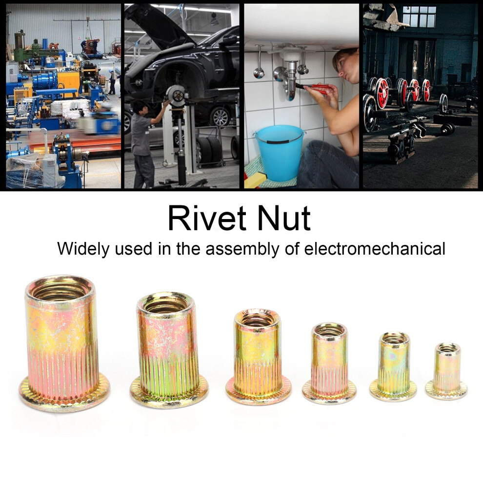 160pcs M3-M10 Threaded Rivet Insert Nuts
