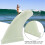 Surfbrettfinnen 3er Set PVC Gelb 12
