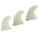 Surfbrettfinnen 3er Set PVC Gelb 13