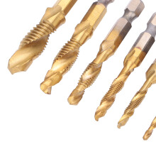 Steel Tap Drill Bits Set 6pcs M3-M10 High Speed Tapping Tools Short Type