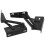 Black Iron Spring Hinge Triangular Folding Bed Sofa Hardware 15x5cm 15