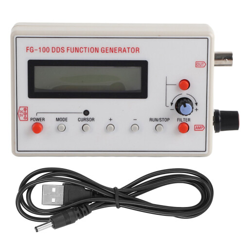 FG‑100 DDS Signal Generator 1Hz‑500KHz Sine Wave, Multi-Waveforms 1