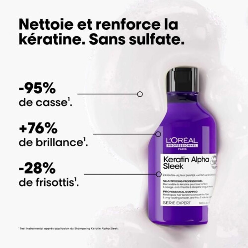Shampoo Série Expert Keratin Alpha Sleek 300 ml E4566200 1
