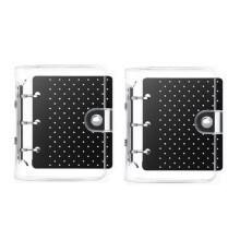 2 Pcs Enamel Pin Display Book Clear Collection Binder Holder Pin Display Boards Storage Organizer