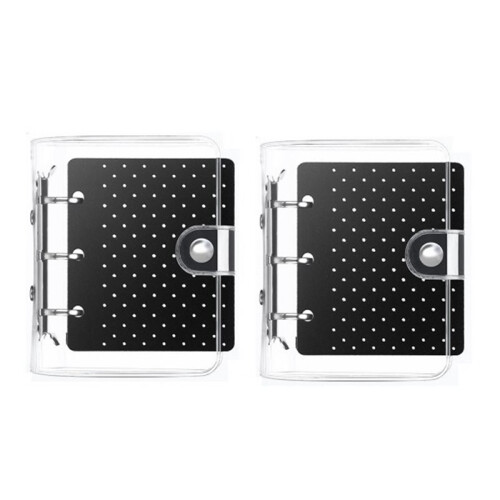 2 Pcs  Enamel Pin Display Book Clear Collection Binder Holder Pin Display Boards Storage Organizer