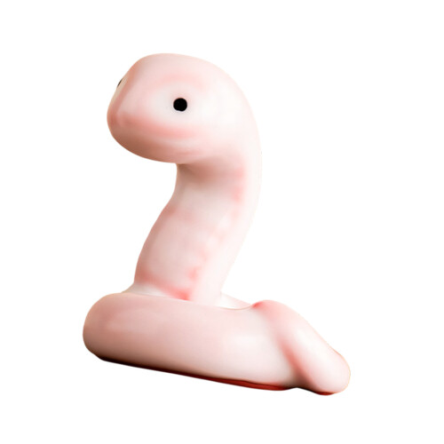 Pig Figurine Ceramics Teacup Spit Bubble Under Bottom-snake