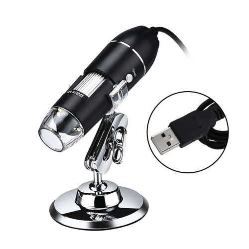 USB Digital Microscope 1000X 8LED Stand 8LED Windows Mac Android 2