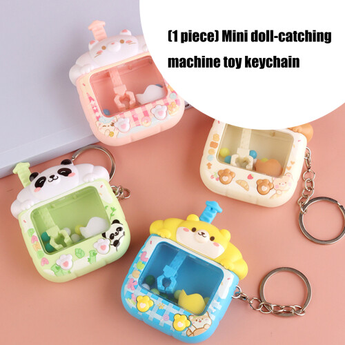 Porte-clés de style machine à griffes de nouveauté avec-Bleu 2