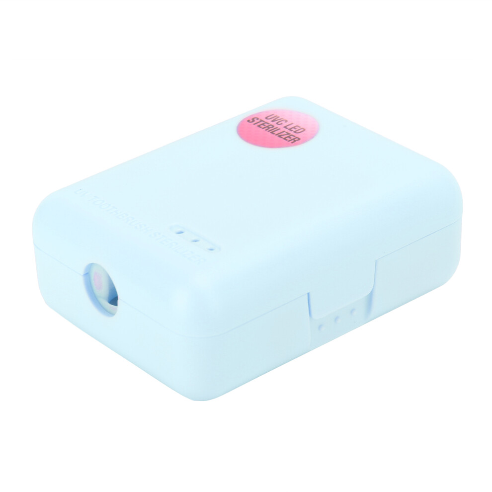 Blue Zl-18L Uv Led Toothbrush Holder Cleaner Wall Mount,