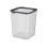 Modular Stackable Recycling Bins Clear Compartmentalized Waste System for Home Office Sorting 8.6x8.6x10.6in 2