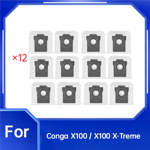 12 St Dammpåsar för Conga X100-Tillbehör, Reservsoppåsar 1