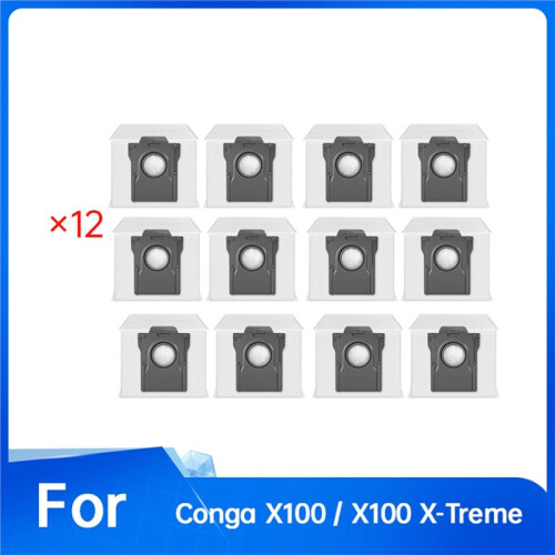 12 St Dammpåsar för Conga X100-Tillbehör, Reservsoppåsar 2