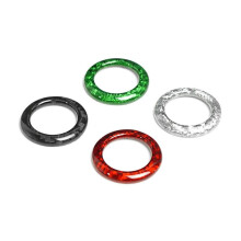 Real Hard Carbon Fiber Car Gear Shift Button Frame Sticker for Abarth 595 695 2012-2023