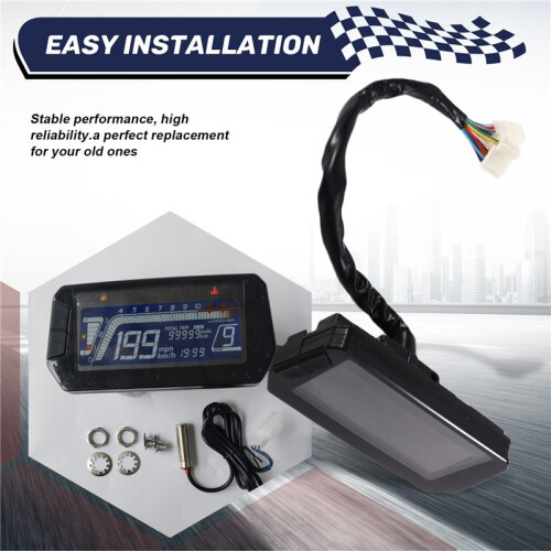 LCD-Anzeigeinstrument Tachometer für Motorrad/Elektroroller-Controller