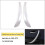 Car Interior Door Pull Handle Cover Trim Panel for  1-Series E81 E82 E87 E88 2006-2012 Silver 1 Pair 6