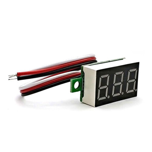 Digital Voltmeter Heads 0.36inch LED Digital Voltmeter  0-30.0V Motorcycle Voltmeter Three-Wire