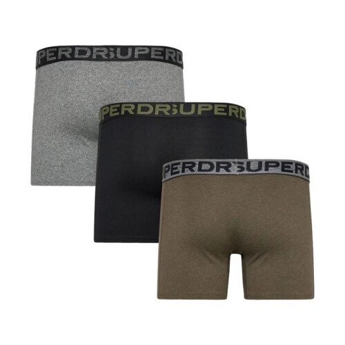 Superdry Boxer Superdry Triple Pack - Nero/Khaki/Grigio 1