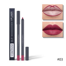 (color03) 2 In 1 Double-ended Lipstick Lip Liner Pen Matte Pigment Non-stick Cup Skin Color 24h