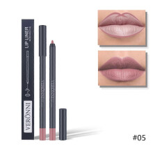 (color05) 2 In 1 Double-ended Lipstick Lip Liner Pen Matte Pigment Non-stick Cup Skin Color 24h