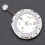 2813 Mechanical Watch Movement White Automatic Replacement Part 13.00mm 2