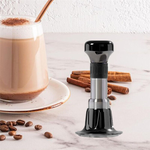 Espresso Tamper Constant Force Impact Powder Press Thread Coffee Distributor Leveler Tool Coffee Hand Press Tool 53MM 2