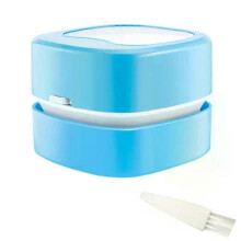 (Blue) Handheld Car Vacuum Cleaner Mini Keyboard Drawer Vacuum Cleaner With Mirror For Portable Desk Table Cleaning Household Tools