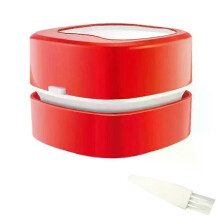 (Red) Handheld Car Vacuum Cleaner Mini Keyboard Drawer Vacuum Cleaner With Mirror For Portable Desk Table Cleaning Household Tools