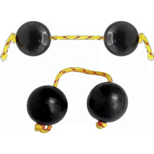 (Black 2pcs) African Shaker Hand Shaker Balls Rhythm Ball Music Egg Shaker for Musical
