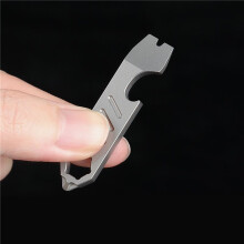 4X TC4 Titanium Alloy Bottle Opener Graduated Scale Wrench Outdoor Tools Multifunction Camping Gear