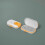 (Yellow) Portable Travel Pill box Plastic Storage Container Moistureproof Pill Cutter Organizer Large Capacity Pillboxes 1