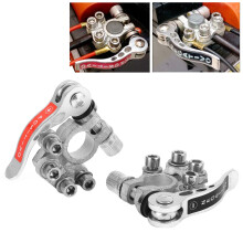 2pcs Car Battery Terminal Disconnect Set, Zinc Alloy, 17.5mm