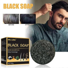 (2pcs)1-5pcs Hair Shampoo Soap Polygonum Multiflorum Shampoo Soaps Cover Gray Hair Shampoo Soap To Dye Canas Black Shampoo Bar Soap