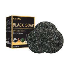 (3pcs)1-5pcs Hair Shampoo Soap Polygonum Multiflorum Shampoo Soaps Cover Gray Hair Shampoo Soap To Dye Canas Black Shampoo Bar Soap