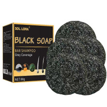 (5pcs)1-5pcs Hair Shampoo Soap Polygonum Multiflorum Shampoo Soaps Cover Gray Hair Shampoo Soap To Dye Canas Black Shampoo Bar Soap