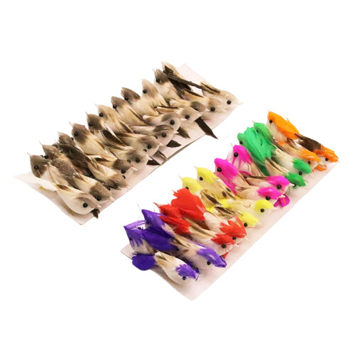 6/24Pcs Realistische Künstliche Kunststoff Spatz Miniatur-2 1