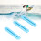 3Pcs Surfboard Rudder Groove Plastic Fin Box Plug Blue, 15cm 3