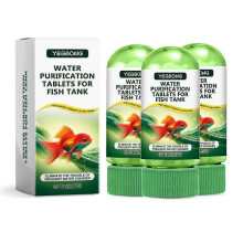 (3 bottle)1-3x Water Purification Tablets Eco-Friendly Aquarium Water Purifier Fast-Acting Fish Tank Cleaning Solution Aquarium Water Clarifier