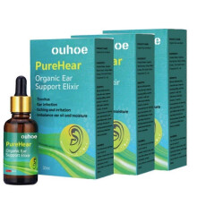 3pcs Purehear Organic Ear Support Elixir, Natural Products Organic Ear Canal Care Oil