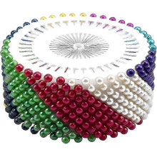 480-Pack Sewing Needles, Pearl Head Pins Straight Round Needles for Craft Sewing DIY (Multicolor) - DD0