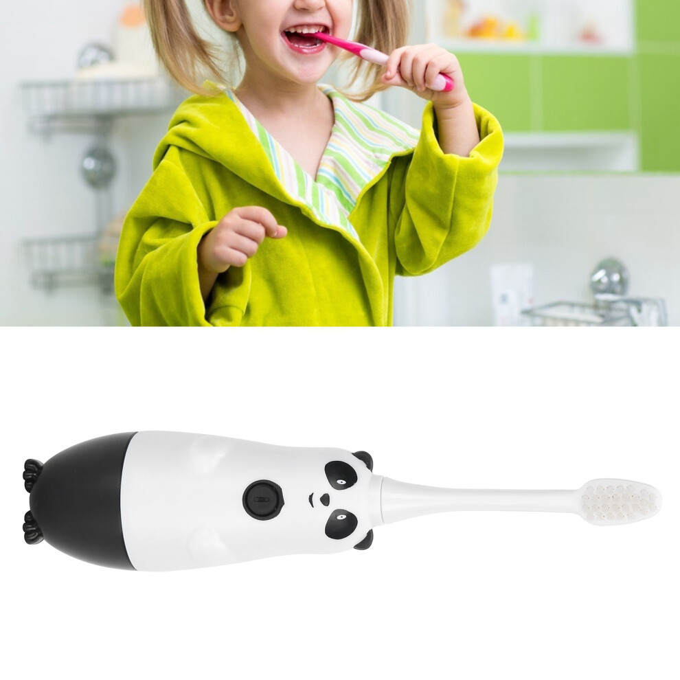 Kids Electric Toothbrush Panda Pattern, Soft PBT Bristles, 12000 RPM