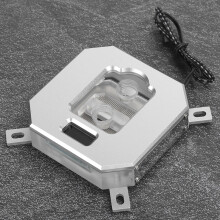 Water Cooler Block for CPU with LCD Temp Display, 60x60mm, Model UPR-2020I