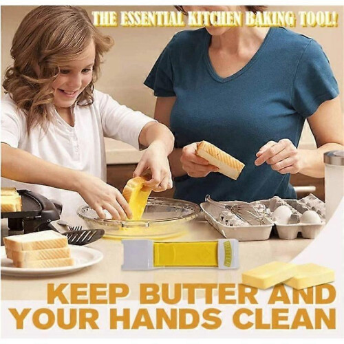 (2pcs) Commonlyn Effortless Butter Slicer with One Click 2