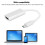 USB 3.1 Type C to HDMI Adapter Silver 4Kx2K Data Transfer 4