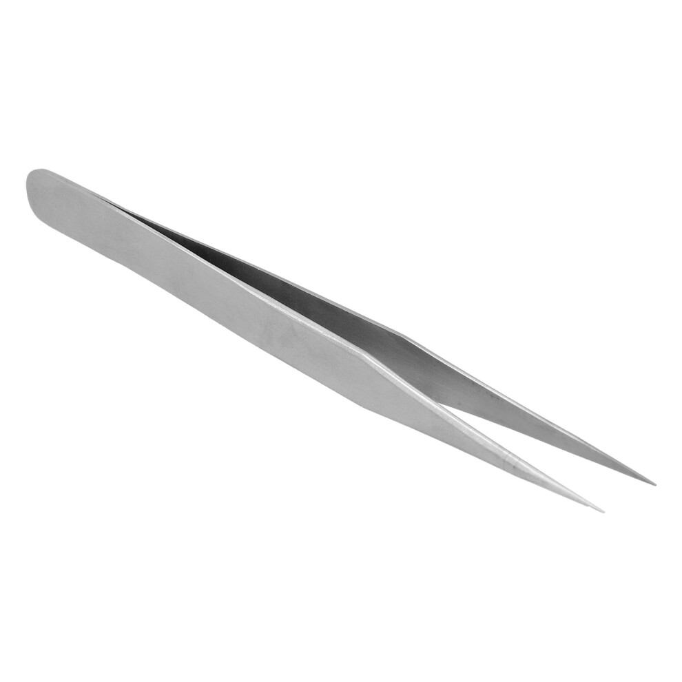 Unisex Stainless Steel Antistatic Eyelash Grafting Tweezers St12, Portable, Precision