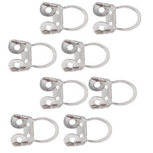 Guitar Finger Picks 8Pcs Adjustable Stainless Steel Hollow Snaps for Music