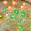 St. Patrick's Day Lichterkette, 2 m, vierblättriges Kleeblatt, LED 6