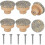 Boho Rattan Dresser Knobs Round Screws Compatible Boho Furniture Knobs 6pcs - RIpj 1